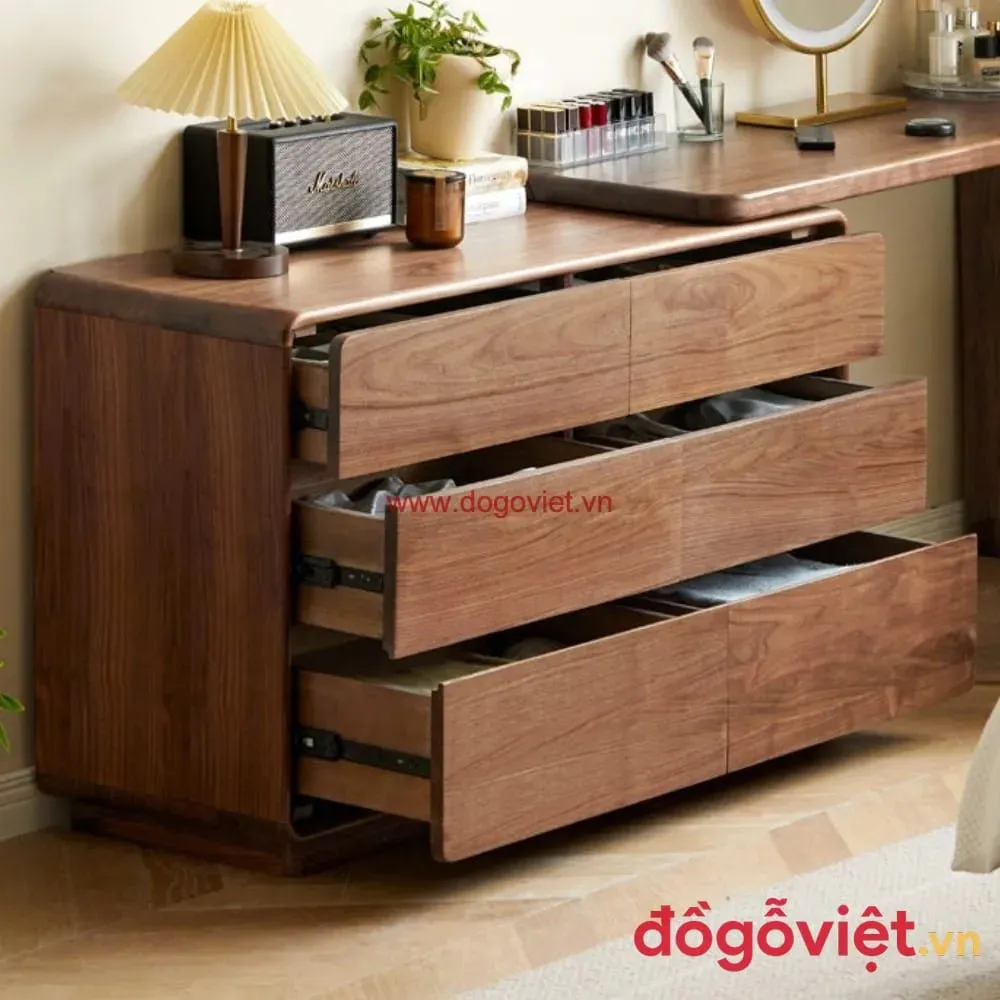 B&agrave;n Trang Điểm Gỗ Tự Nhi&ecirc;n