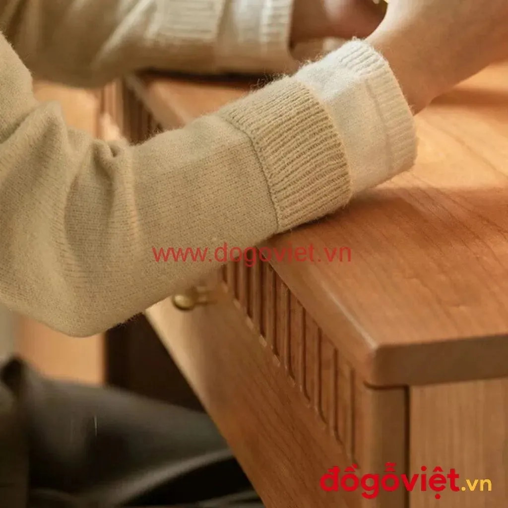 B&agrave;n Trang Điểm Gỗ Tự Nhi&ecirc;n