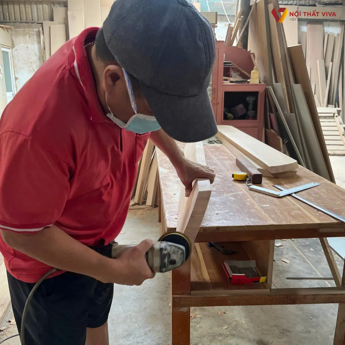 B&agrave;n Trang Điểm Gỗ Tự Nhi&ecirc;n