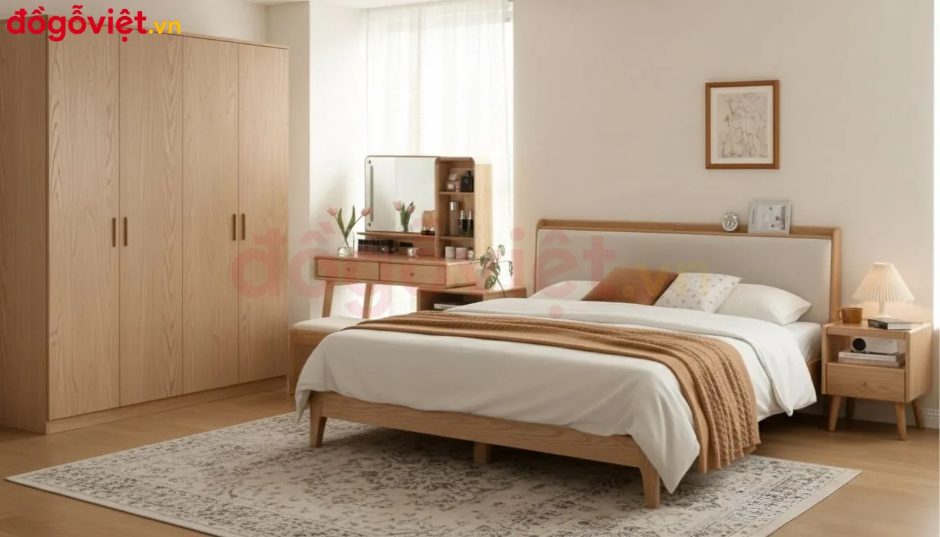 Combo Giường Tủ Giá Rẻ Chất Liệu Gỗ Tự Nhiên Bền Bỉ Combo Giường Tủ Giá Rẻ Chất Liệu Gỗ Tự Nhiên Bền Bỉ