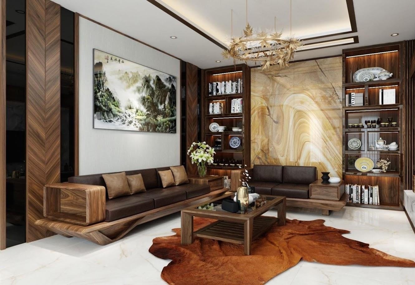 Sofa văng gỗ &oacute;c ch&oacute;