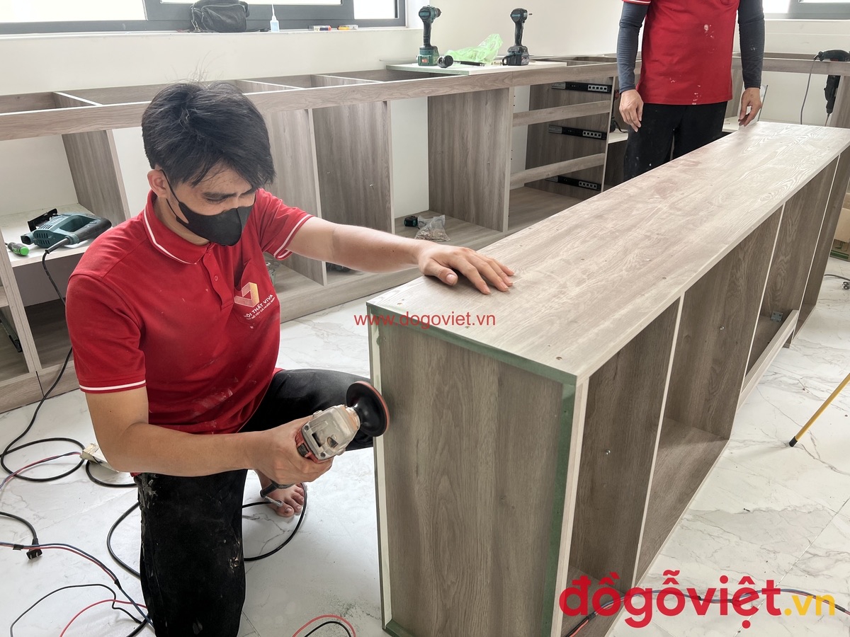 Dịch vụ thiết kế, thi c&ocirc;ng tủ bếp trọn g&oacute;i tại Đồ Gỗ Việt
