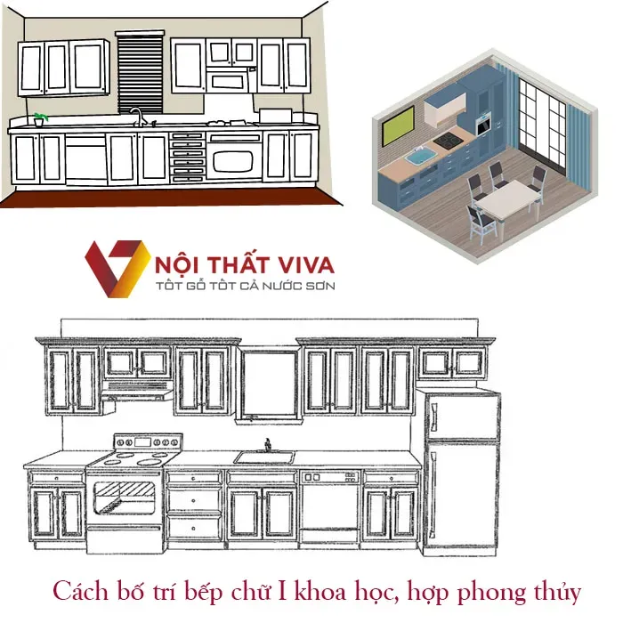 Tủ Bếp Chữ I