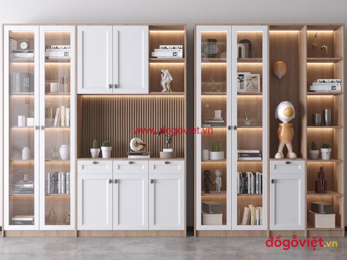 100+ Tủ Đứng Trang Trí Phòng Khách, Phòng Ngủ Đẹp, Hiện Đại (4/2025)