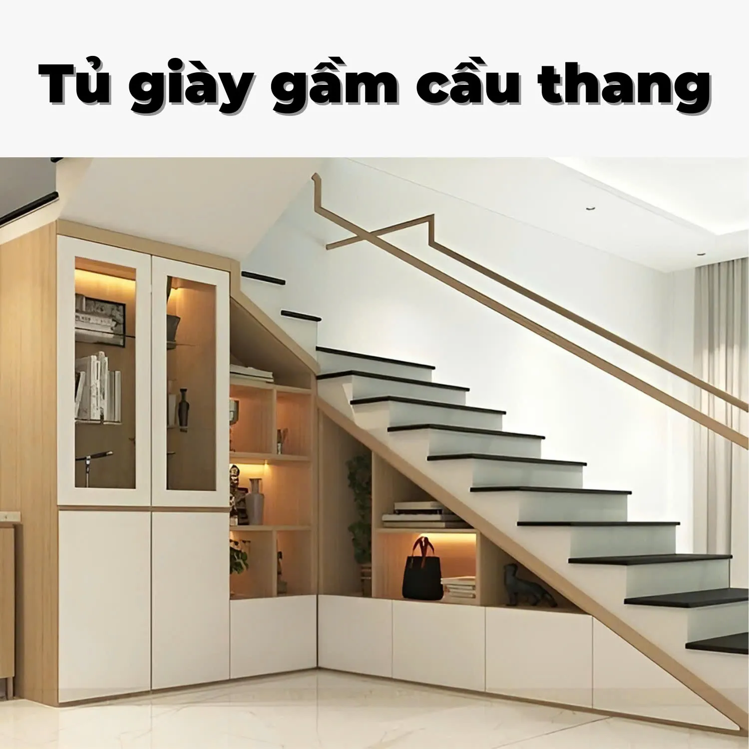 Tủ Giày Gầm Cầu Thang