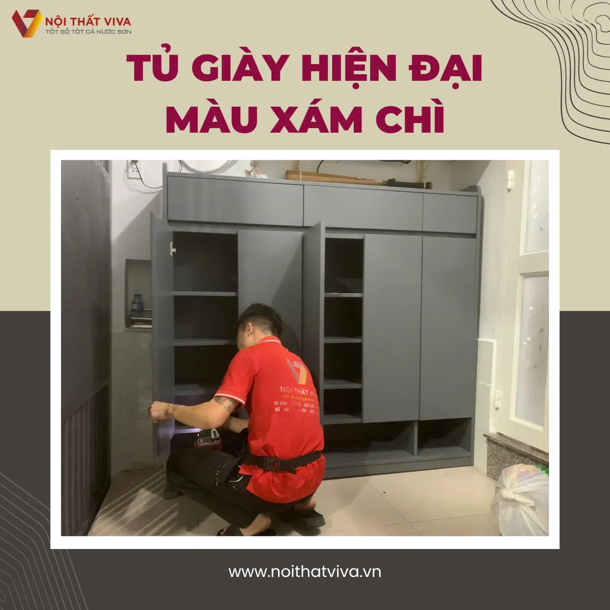 Tủ Giày Gỗ Công Nghiệp