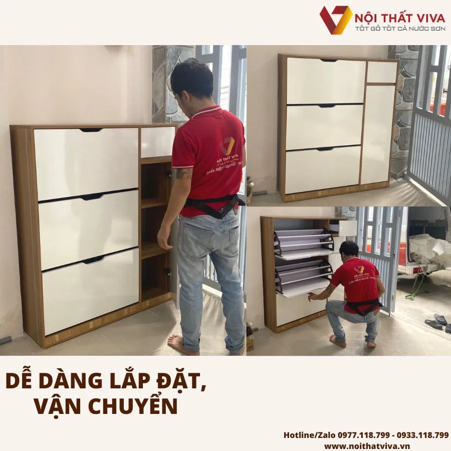 Tủ Giày Gỗ Công Nghiệp