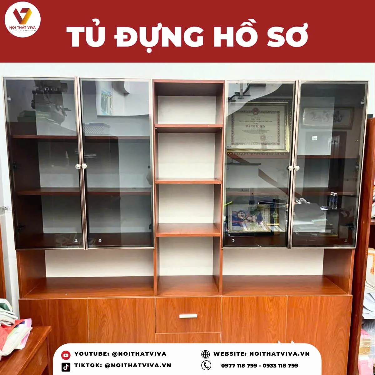 Tủ Hồ Sơ Gỗ Công Nghiệp 