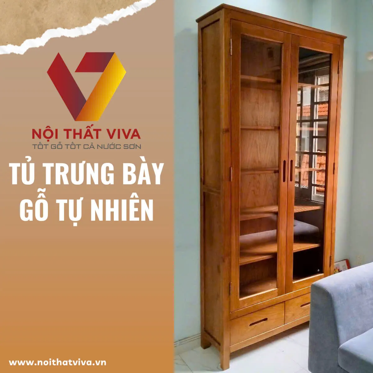 Tủ Hồ Sơ Gỗ Tự Nhiên 