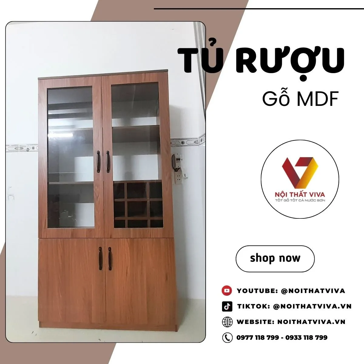 Tủ Rượu Gỗ Công Nghiệp