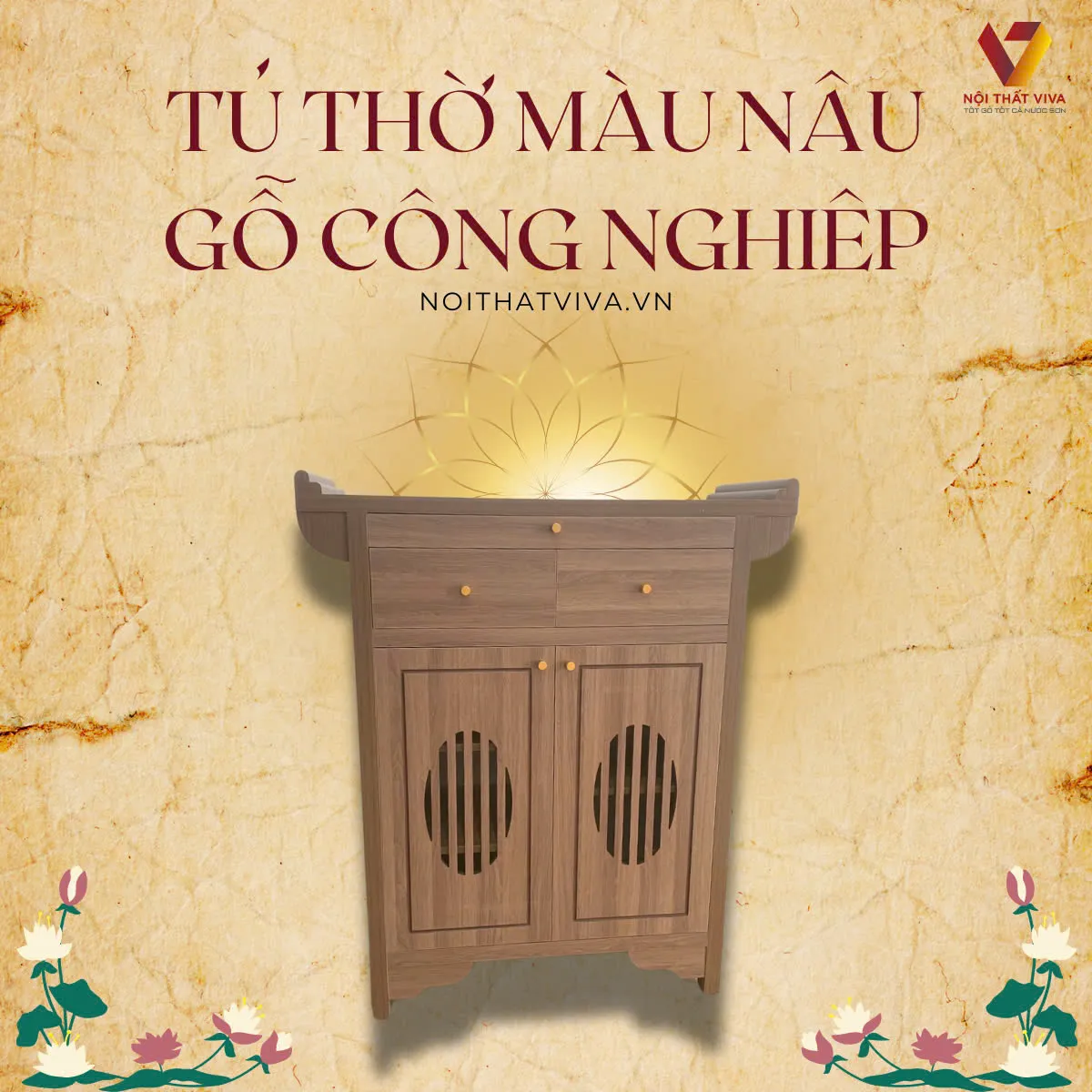 Tủ Thờ Gỗ Công Nghiệp