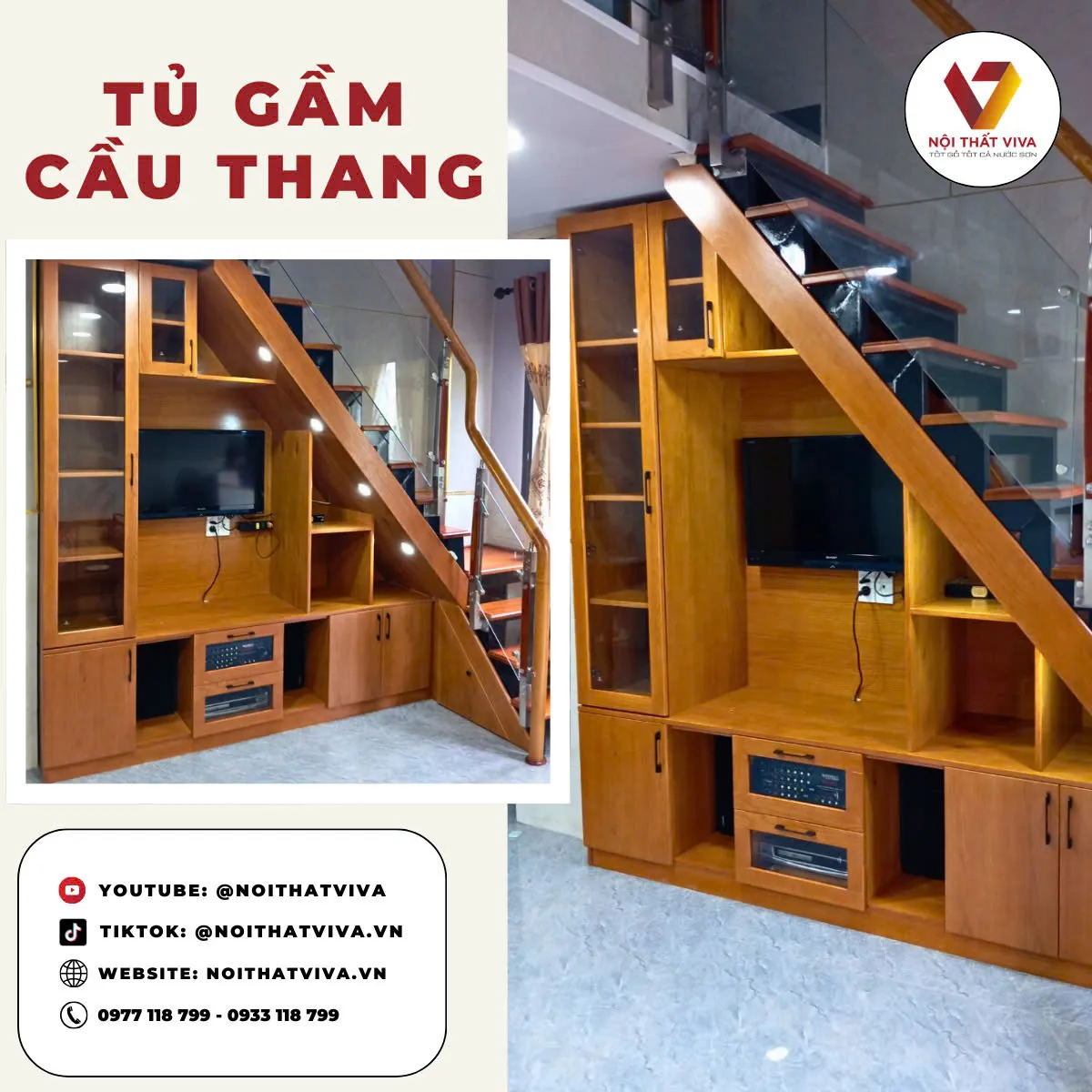 Tủ Tivi Gầm Cầu Thang