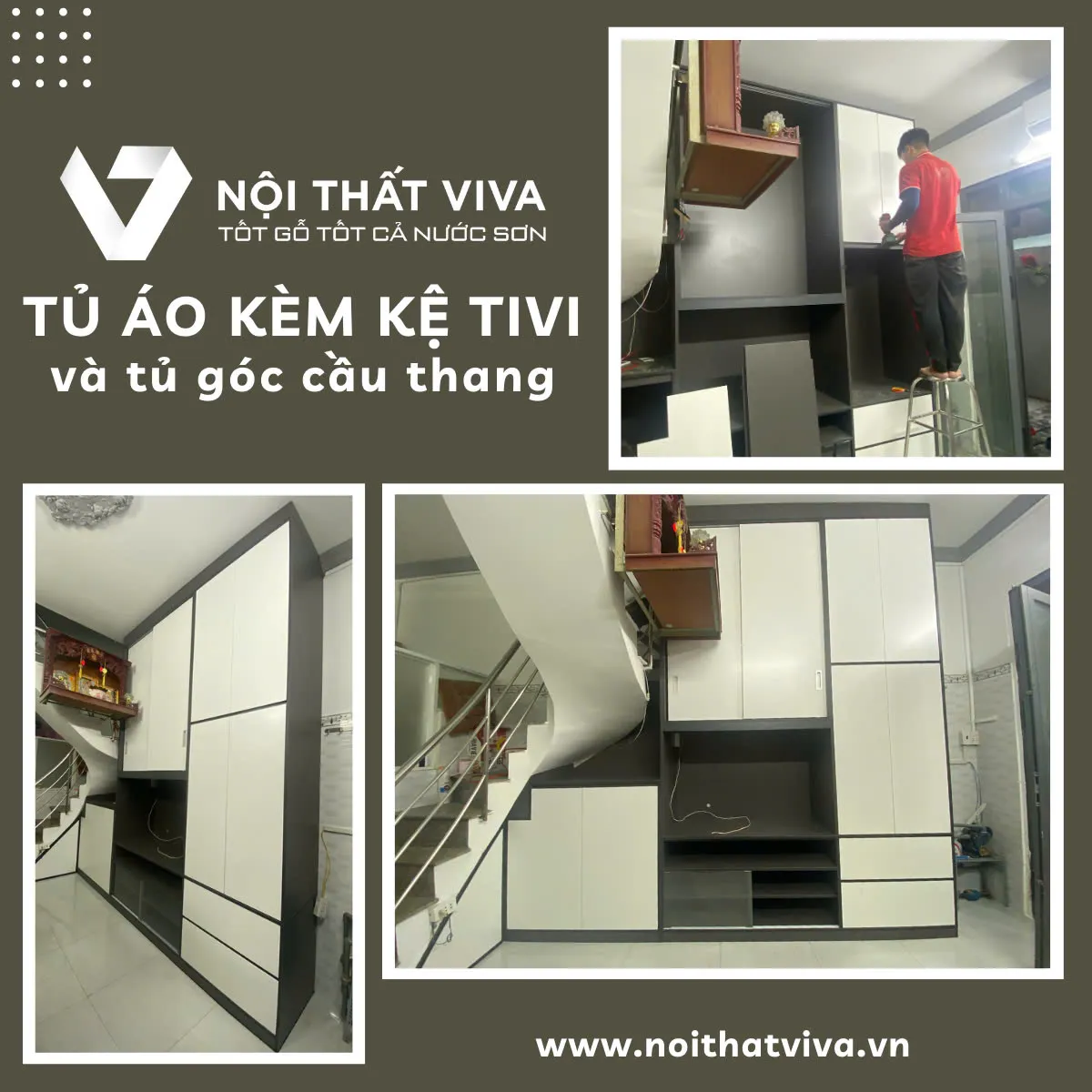 Tủ Tivi Gầm Cầu Thang