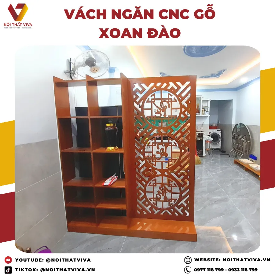 Vách Ngăn Phòng Khách Và Bếp