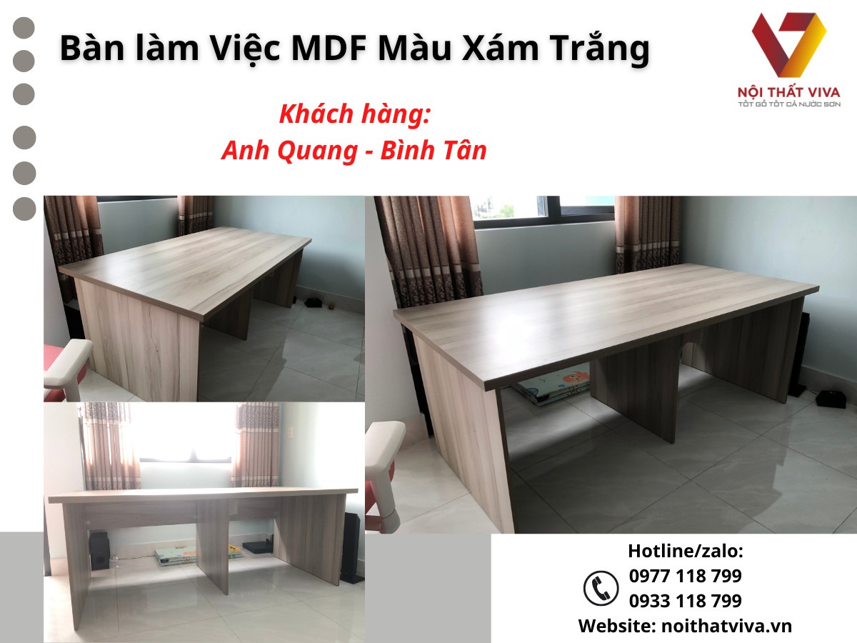 Tiêu chí chọn bàn làm việc gỗ công nghiệp đẹp, bền, xu hướng mới nhất 