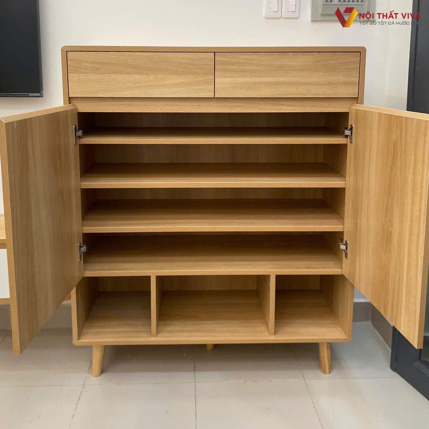 Tổng hợp c&aacute;c mẫu tủ gi&agrave;y d&eacute;p bằng gỗ gi&aacute; xưởng tại K&ecirc;nh Đồ Gỗ Việt