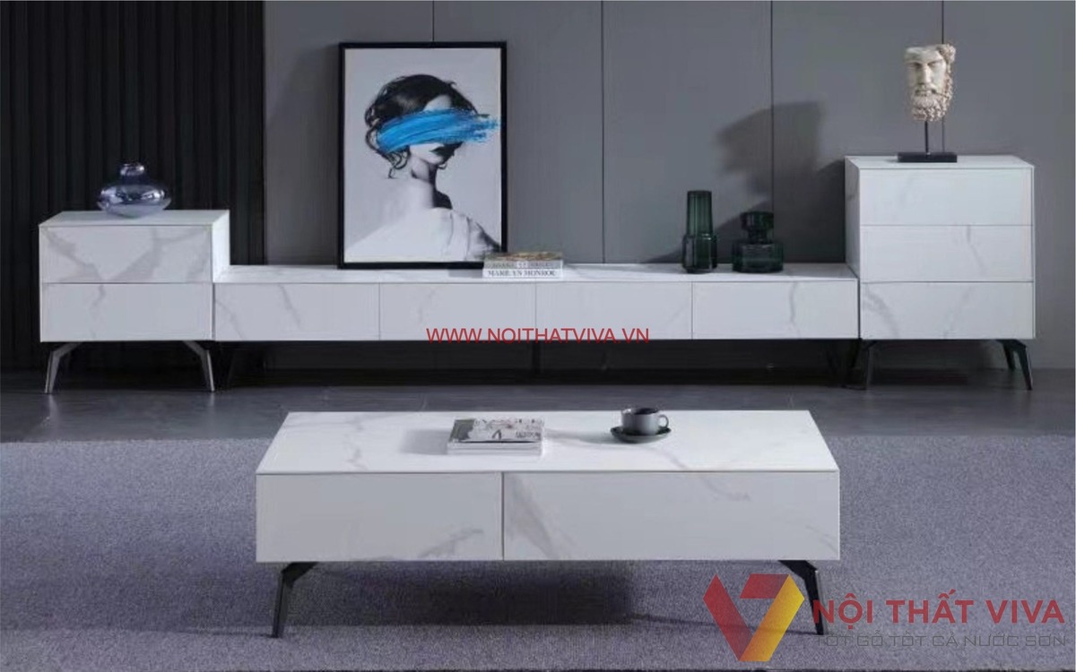 Tổng hợp kệ tivi mặt đ&aacute; cao cấp gi&aacute; rẻ cho ph&ograve;ng kh&aacute;ch hiện đại