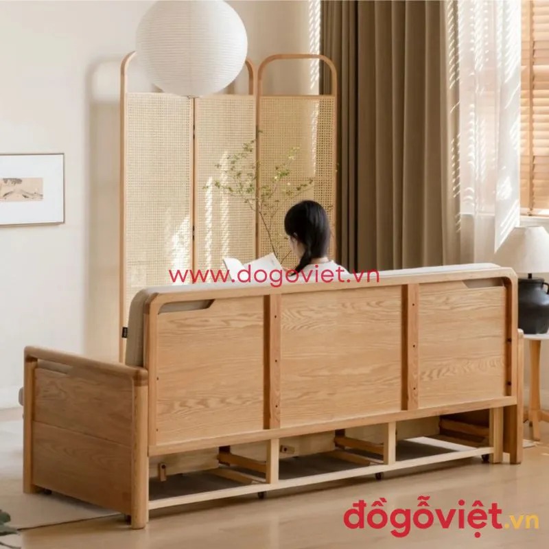 Tổng hợp mẫu sofa giường gỗ sồi tiện nghi, ph&ugrave; hợp mọi kh&ocirc;ng gian 