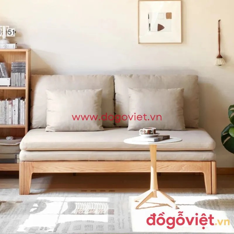 Tổng hợp mẫu sofa giường gỗ sồi tiện nghi, ph&ugrave; hợp mọi kh&ocirc;ng gian 
