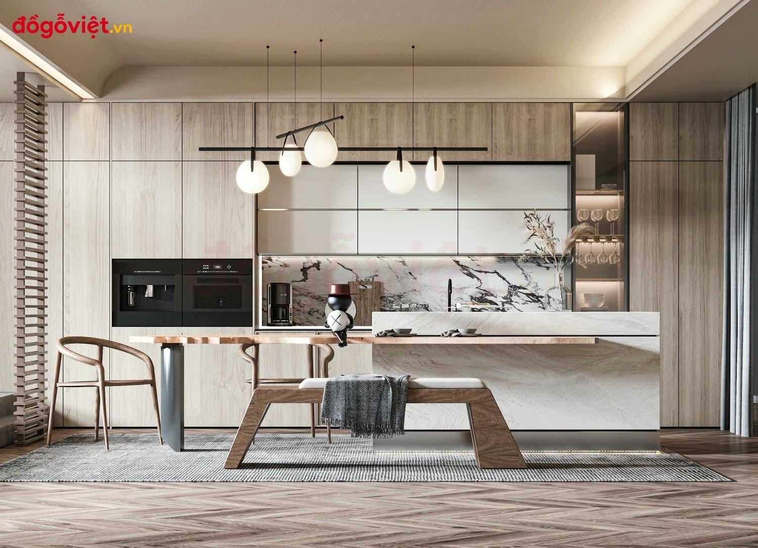 Tổng hợp mẫu tủ bếp c&oacute; đảo bếp hiện đại đẹp v&agrave; c&aacute;ch lựa chọn ph&ugrave; hợp