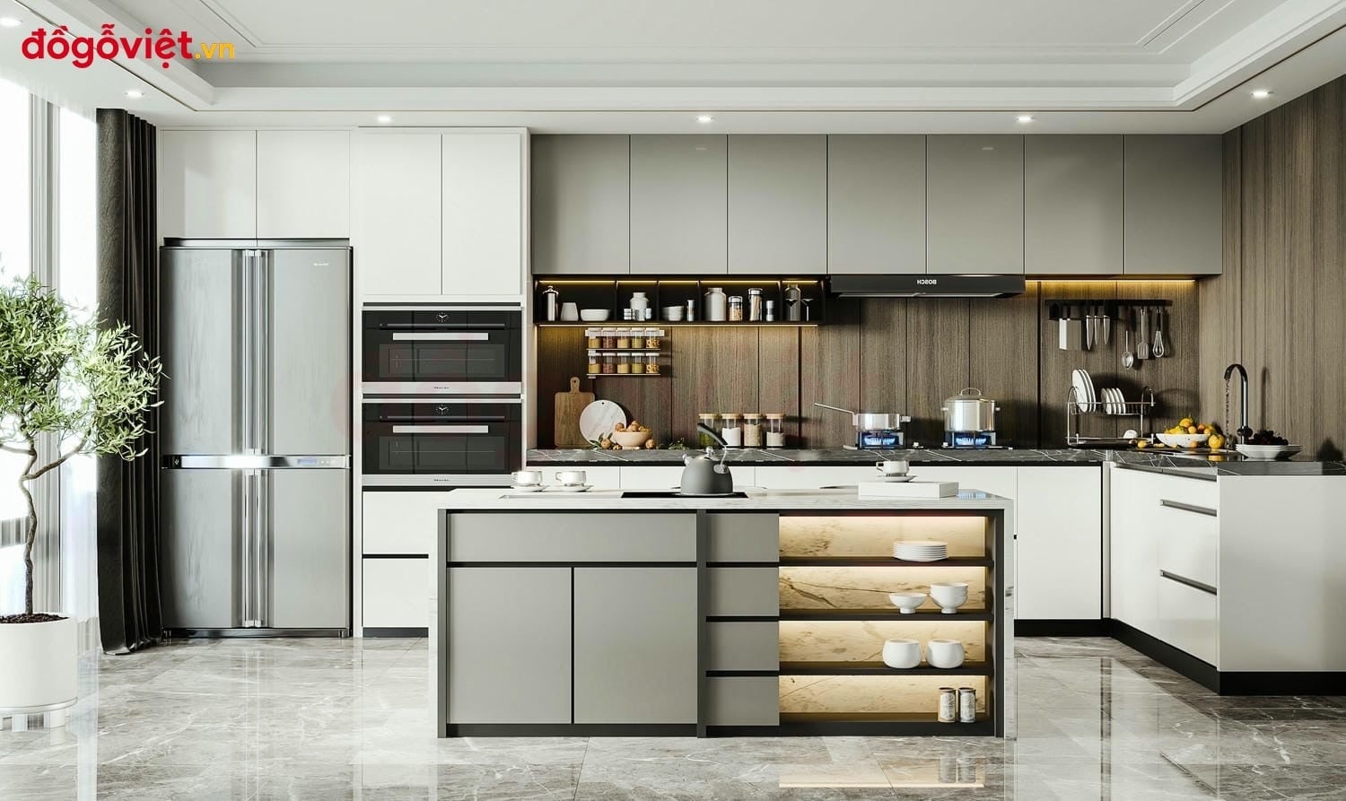 Tổng hợp mẫu tủ bếp c&oacute; đảo bếp hiện đại đẹp v&agrave; c&aacute;ch lựa chọn ph&ugrave; hợp