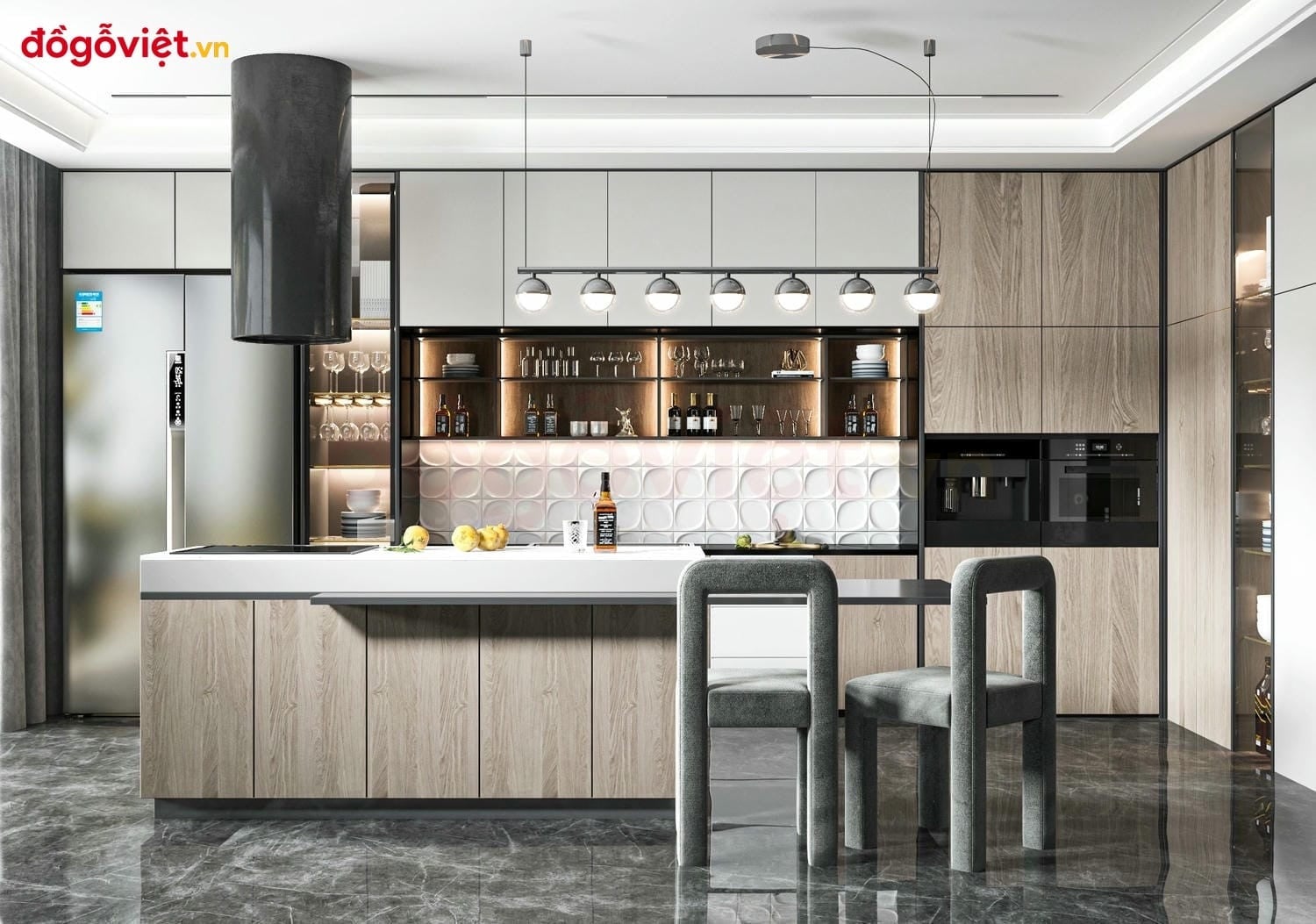 Tổng hợp mẫu tủ bếp c&oacute; đảo bếp hiện đại đẹp v&agrave; c&aacute;ch lựa chọn ph&ugrave; hợp