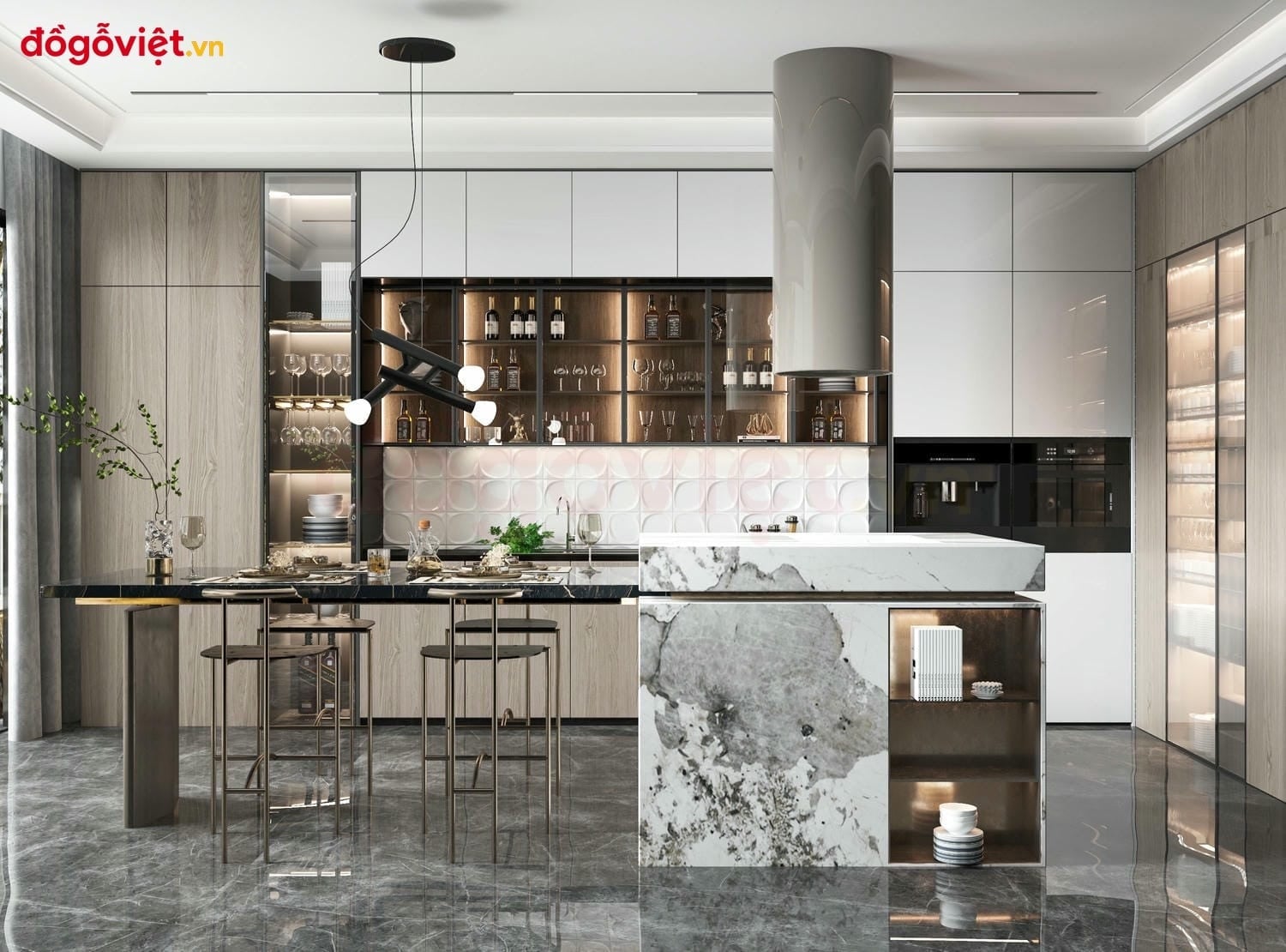 Tổng hợp mẫu tủ bếp c&oacute; đảo bếp hiện đại đẹp v&agrave; c&aacute;ch lựa chọn ph&ugrave; hợp