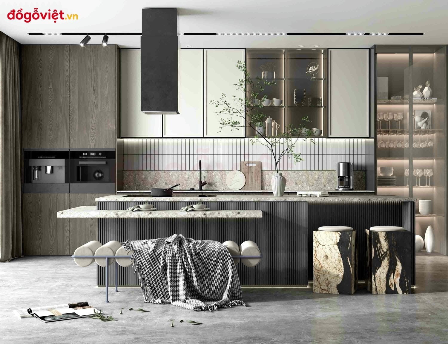 Tổng hợp mẫu tủ bếp c&oacute; đảo bếp hiện đại đẹp v&agrave; c&aacute;ch lựa chọn ph&ugrave; hợp