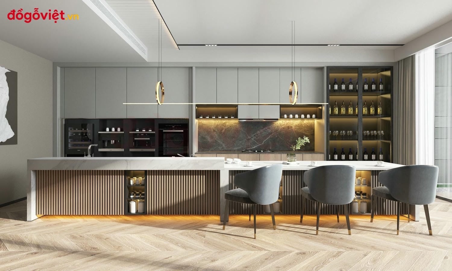 Tổng hợp mẫu tủ bếp c&oacute; đảo bếp hiện đại đẹp v&agrave; c&aacute;ch lựa chọn ph&ugrave; hợp