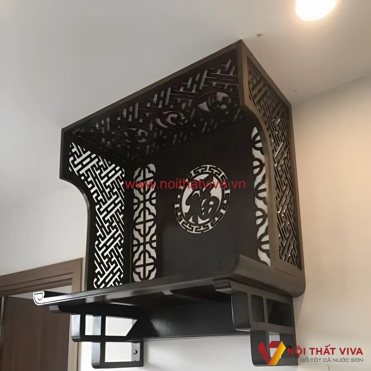 Top 10+ mẫu bàn thờ Phật treo tường theo kích thước lỗ ban
