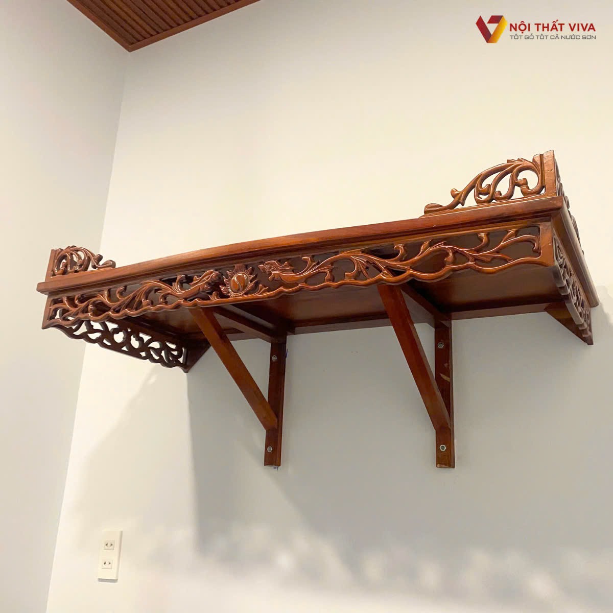 Top 10+ mẫu bàn thờ Phật treo tường theo kích thước lỗ ban
