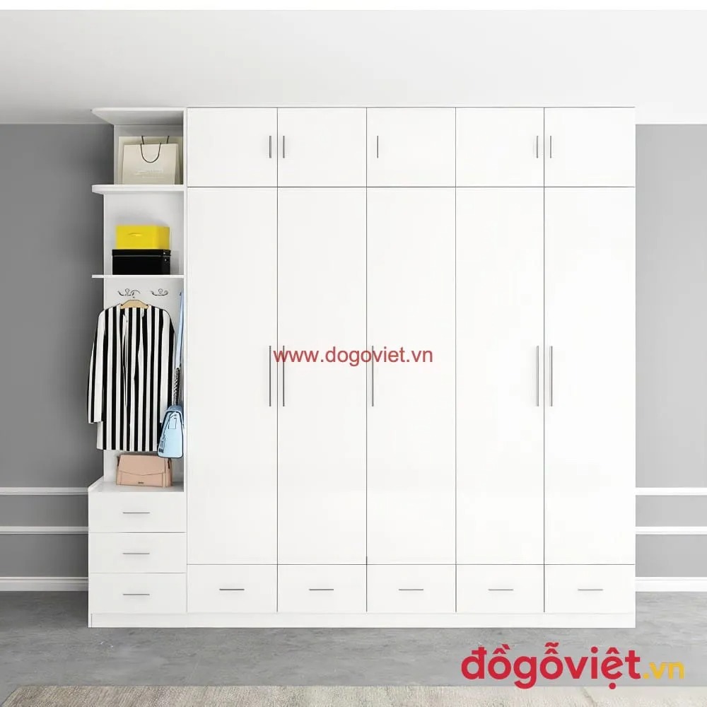 Top 10 mẫu tủ 5 cánh gỗ công nghiệp đẹp, hiện đại, đóng theo yêu cầu Top 10 mẫu tủ 5 cánh gỗ công nghiệp đẹp, hiện đại, đóng theo yêu cầu