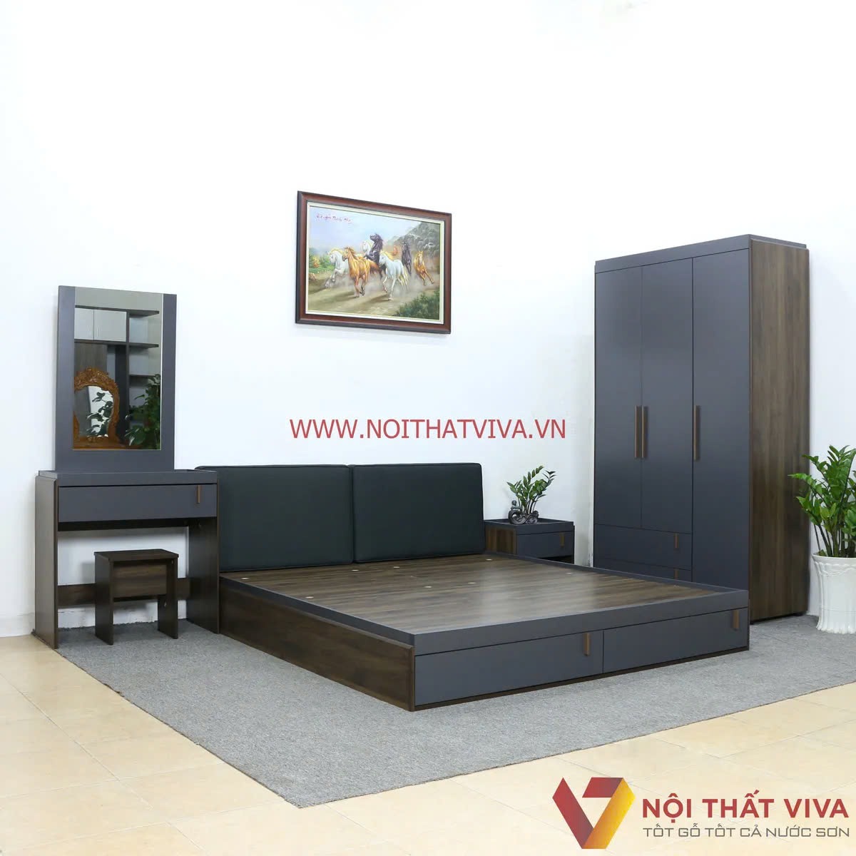 [TOP] 15+ Combo giường tủ gỗ công nghiệp đẹp, hiện đại, xu hướng mới nhất