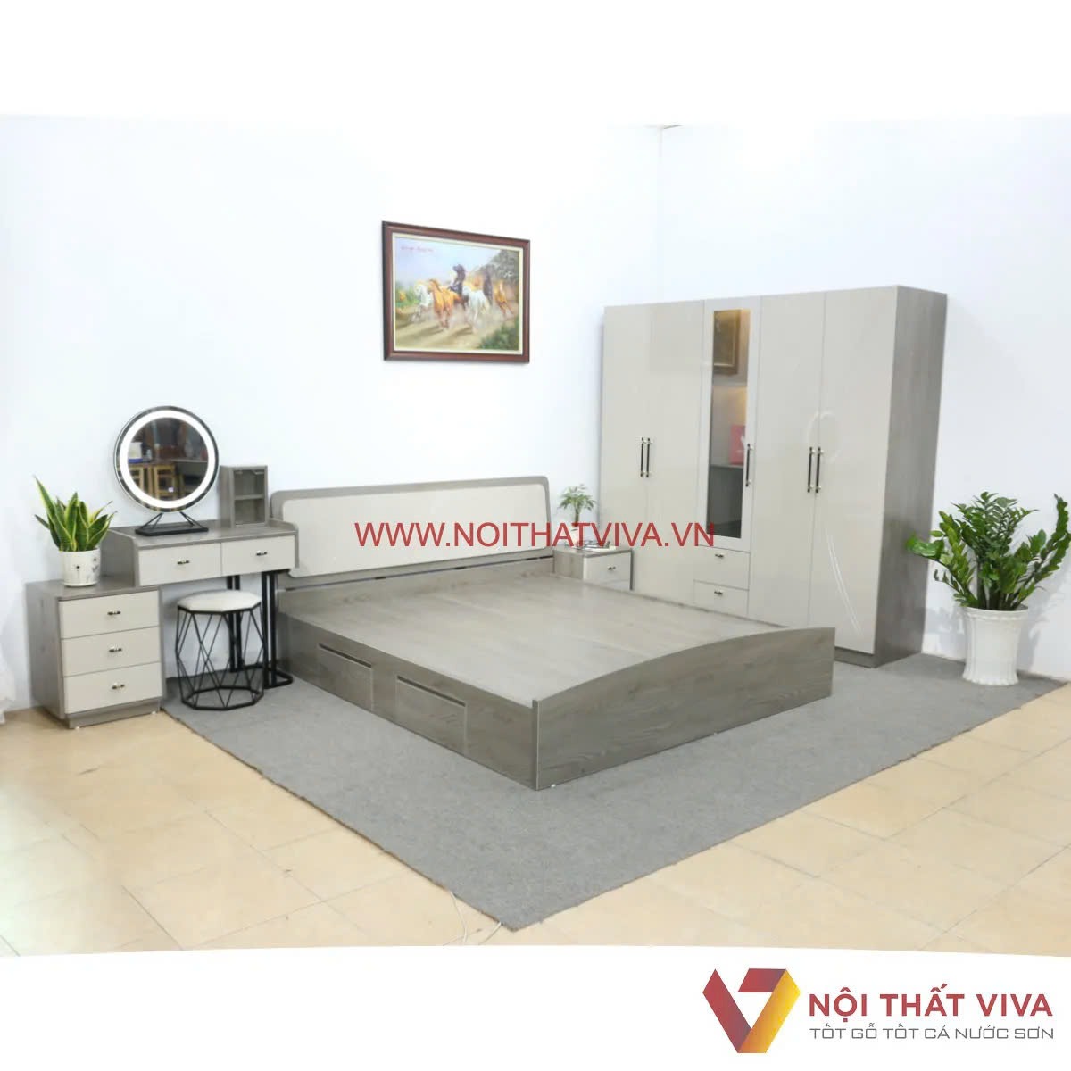 [TOP] 15+ Combo giường tủ gỗ công nghiệp đẹp, hiện đại, xu hướng mới nhất
