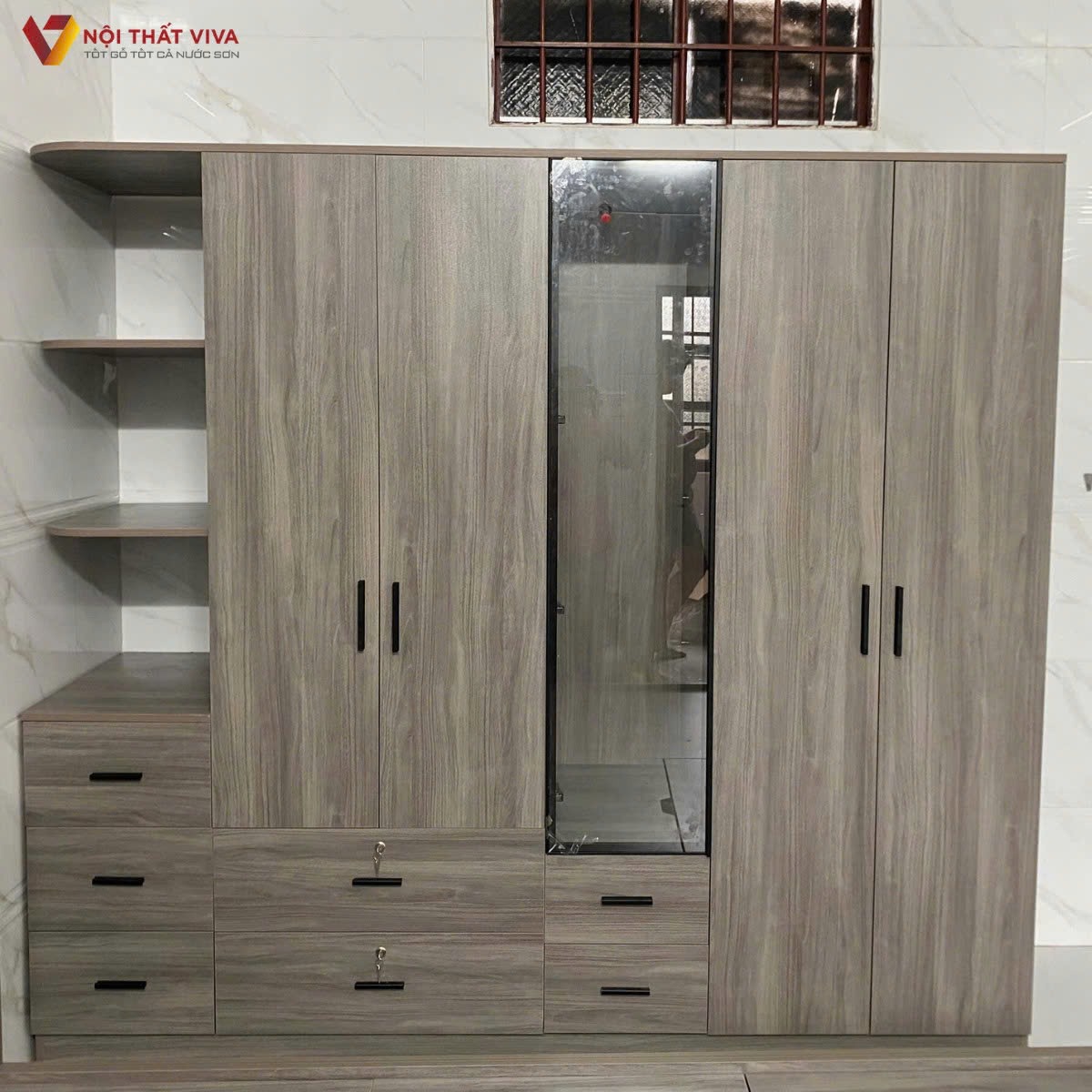 [TOP] 15+ Combo giường tủ gỗ công nghiệp đẹp, hiện đại, xu hướng mới nhất
