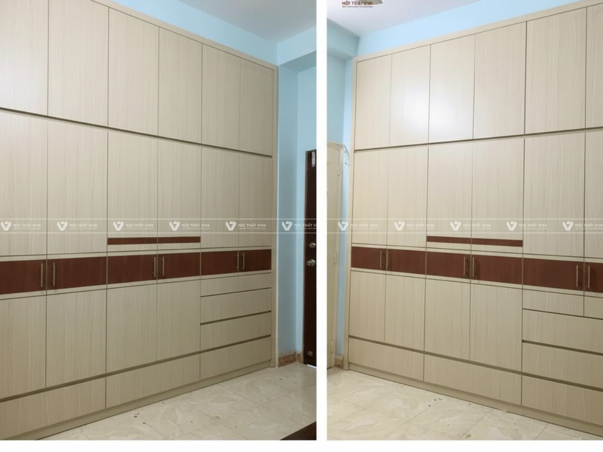 Top 15 mẫu tủ quần &aacute;o &acirc;m tường đẹp, hiện đại, tiết kiệm diện t&iacute;ch ph&ograve;ng ngủ