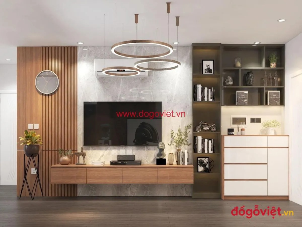 Top 25 mẫu v&aacute;ch tivi ph&ograve;ng kh&aacute;ch đẹp hiện đại được ưa chuộng 2026  