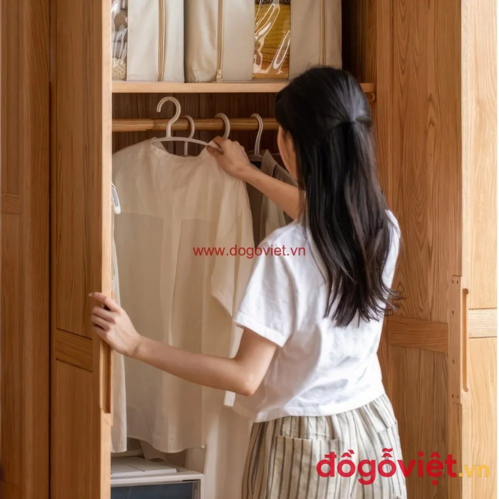 Top 3 mẫu tủ quần áo gỗ tự nhiên 4 cánh đẹp, bán chạy nhất hiện nay
