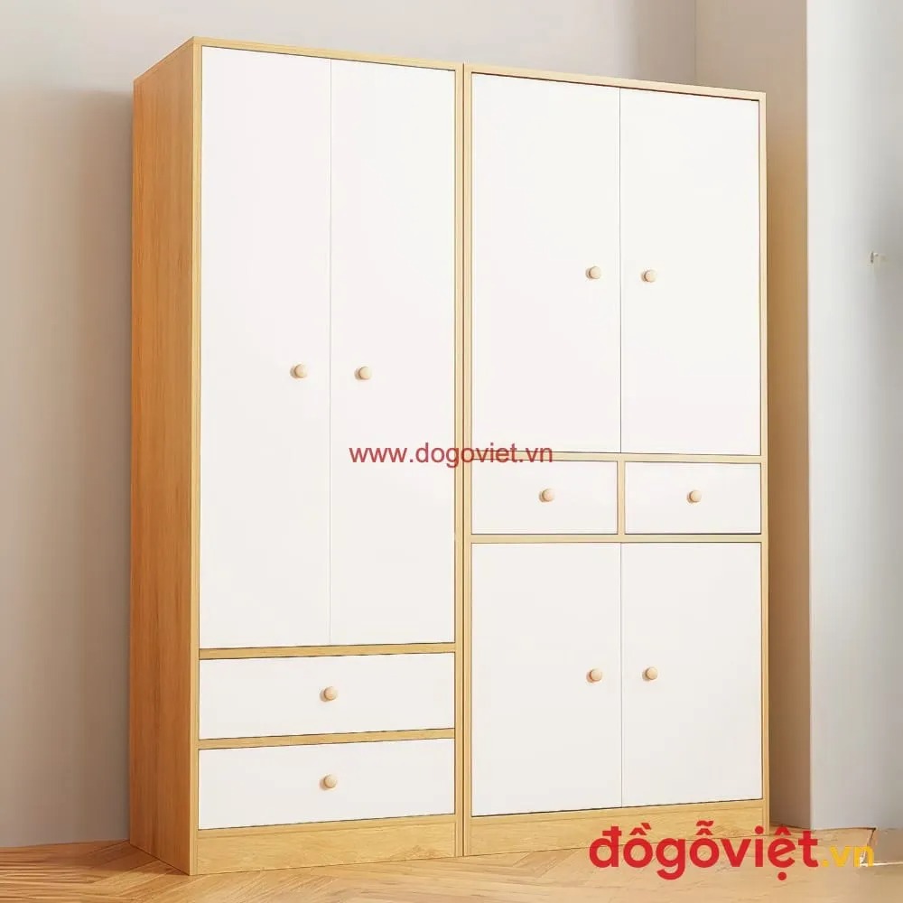 Top 3 mẫu tủ quần áo gỗ tự nhiên 4 cánh đẹp, bán chạy nhất hiện nay