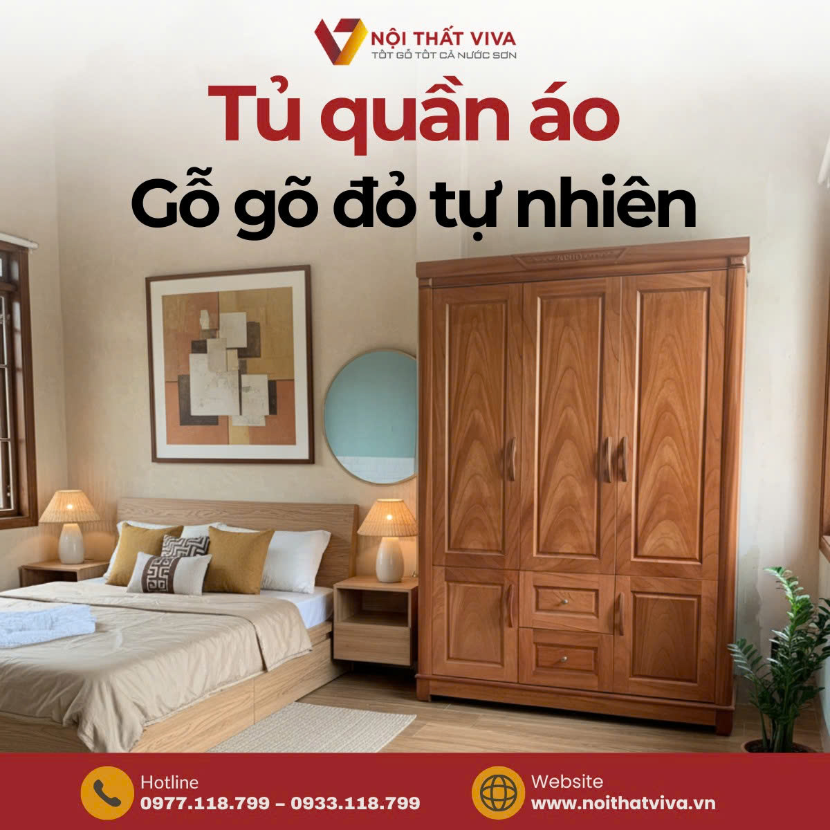 Top 4 mẫu tủ gỗ quần &aacute;o đẹp, hiện đại n&ecirc;n sắm dịp Tết 2026