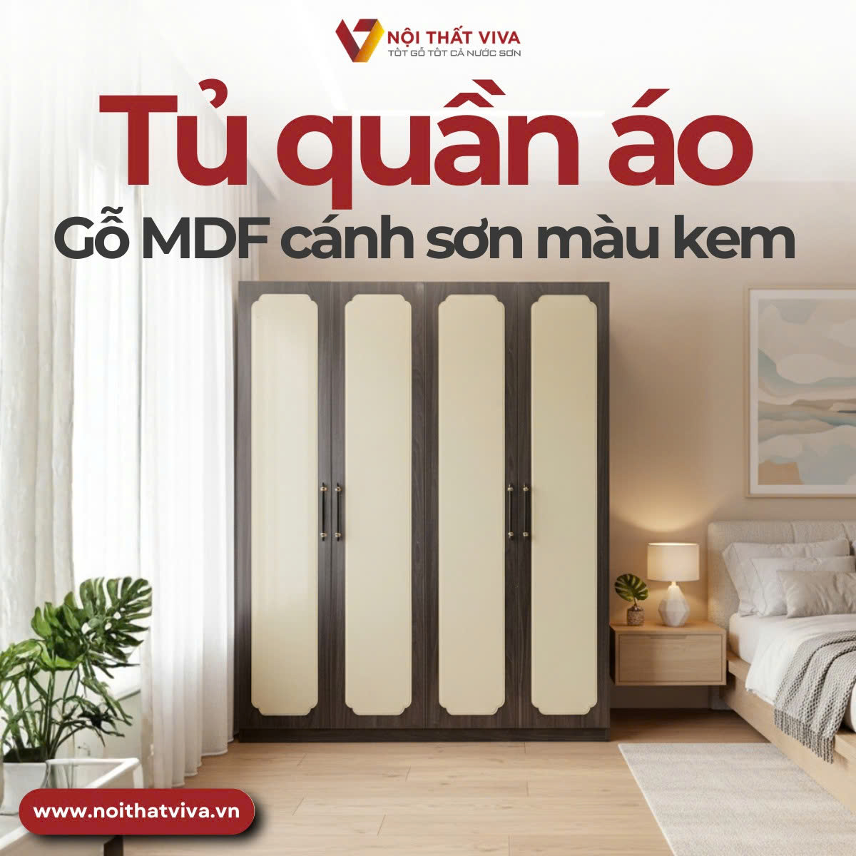 Top 4 mẫu tủ gỗ quần &aacute;o đẹp, hiện đại n&ecirc;n sắm dịp Tết 2026