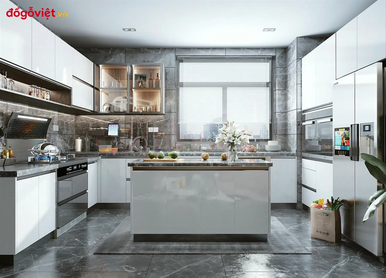 TOP 45+ Mẫu tủ bếp chữ U đẹp, ấn tượng, hiện đại, theo xu hướng mới nhất 