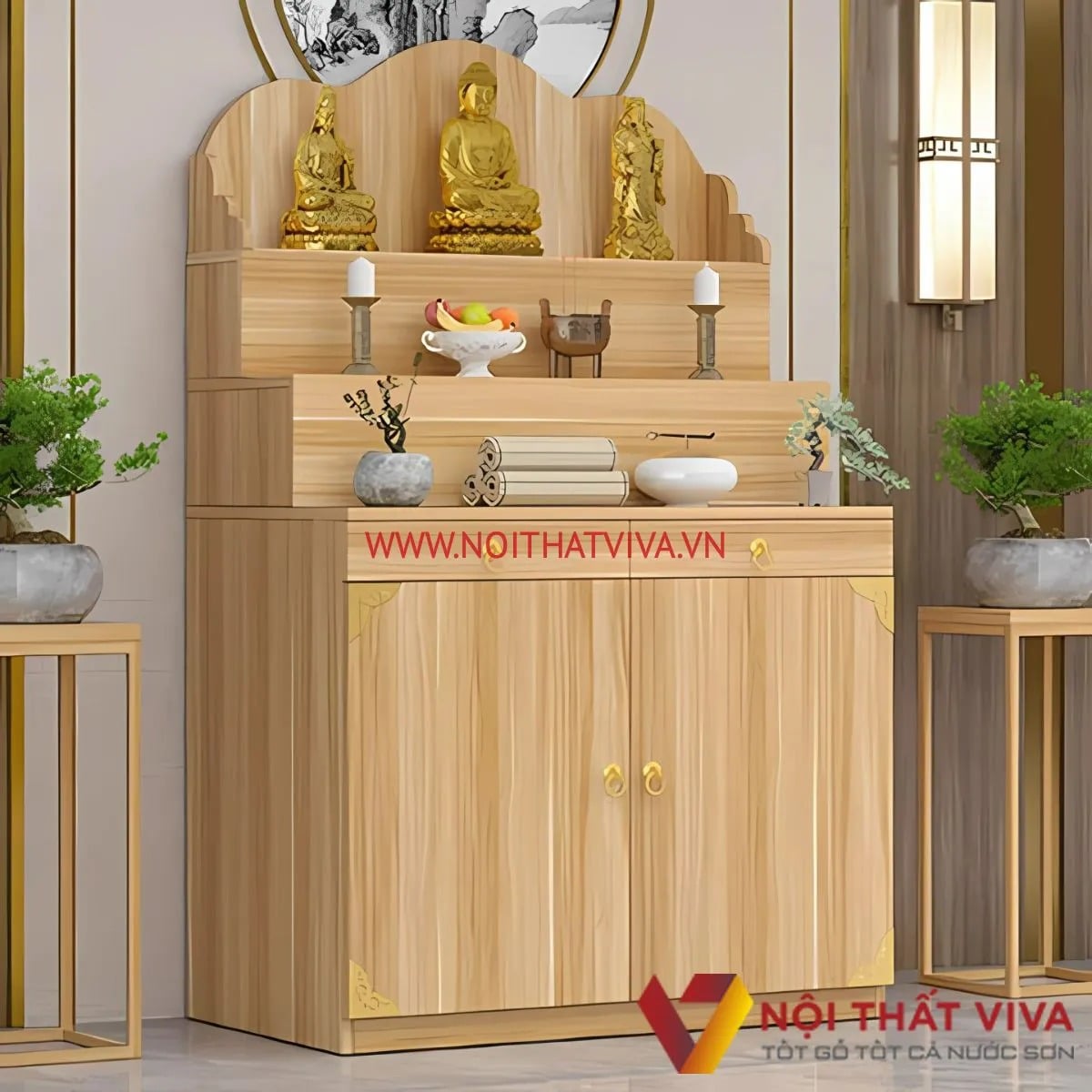 Top 5 mẫu b&agrave;n thờ trơn đẹp được ưa chuộng nhất hiện nay