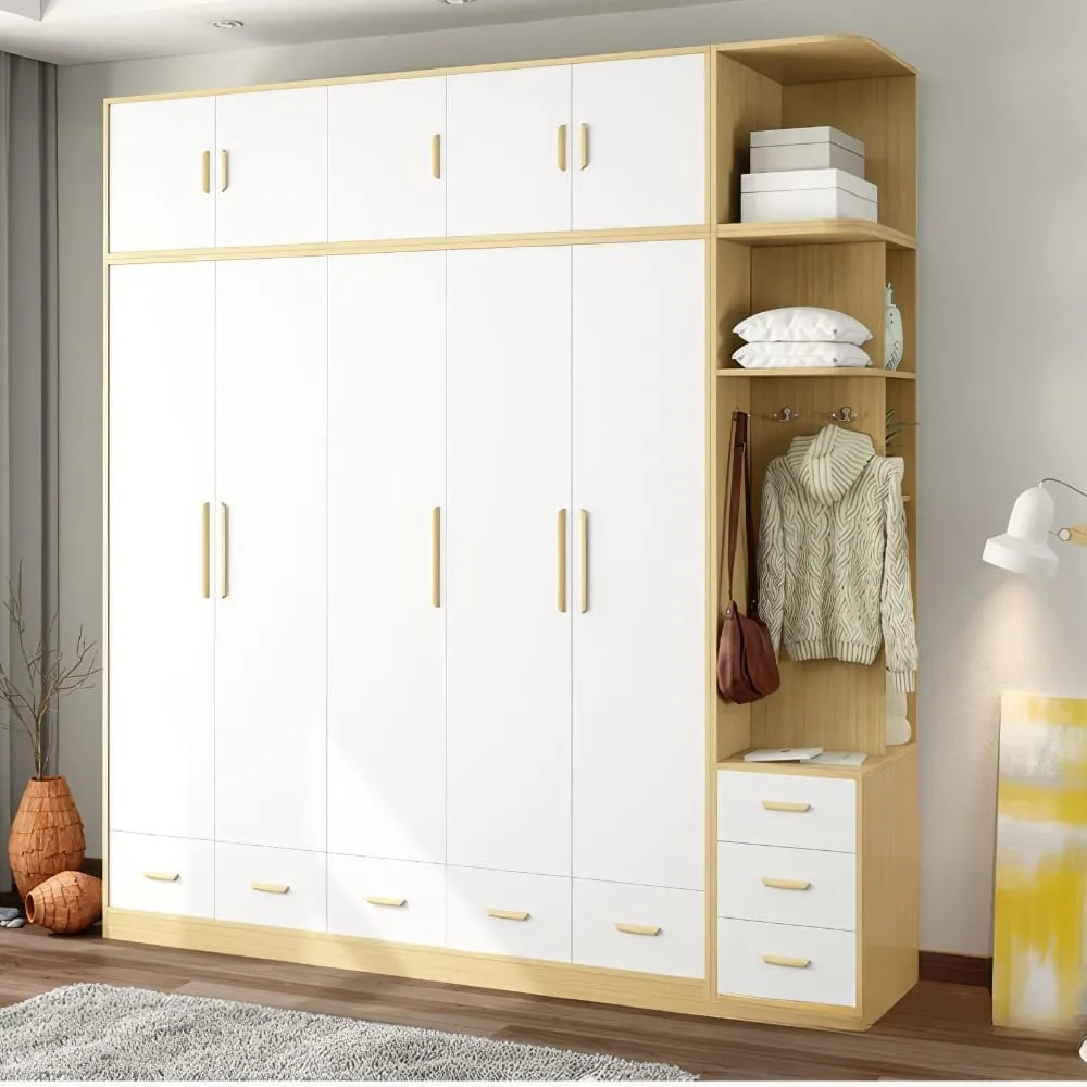 Top 8 mẫu tủ 5 buồng gỗ công nghiệp đẹp, hiện đại, xu hướng mới nhất