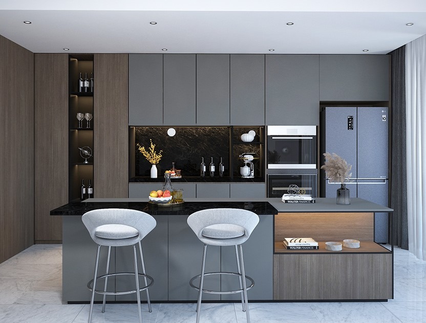 Top 9+ mẫu tủ bếp cao cấp, thiết kế hiện đại, sang trọng đang được ưa chuộng