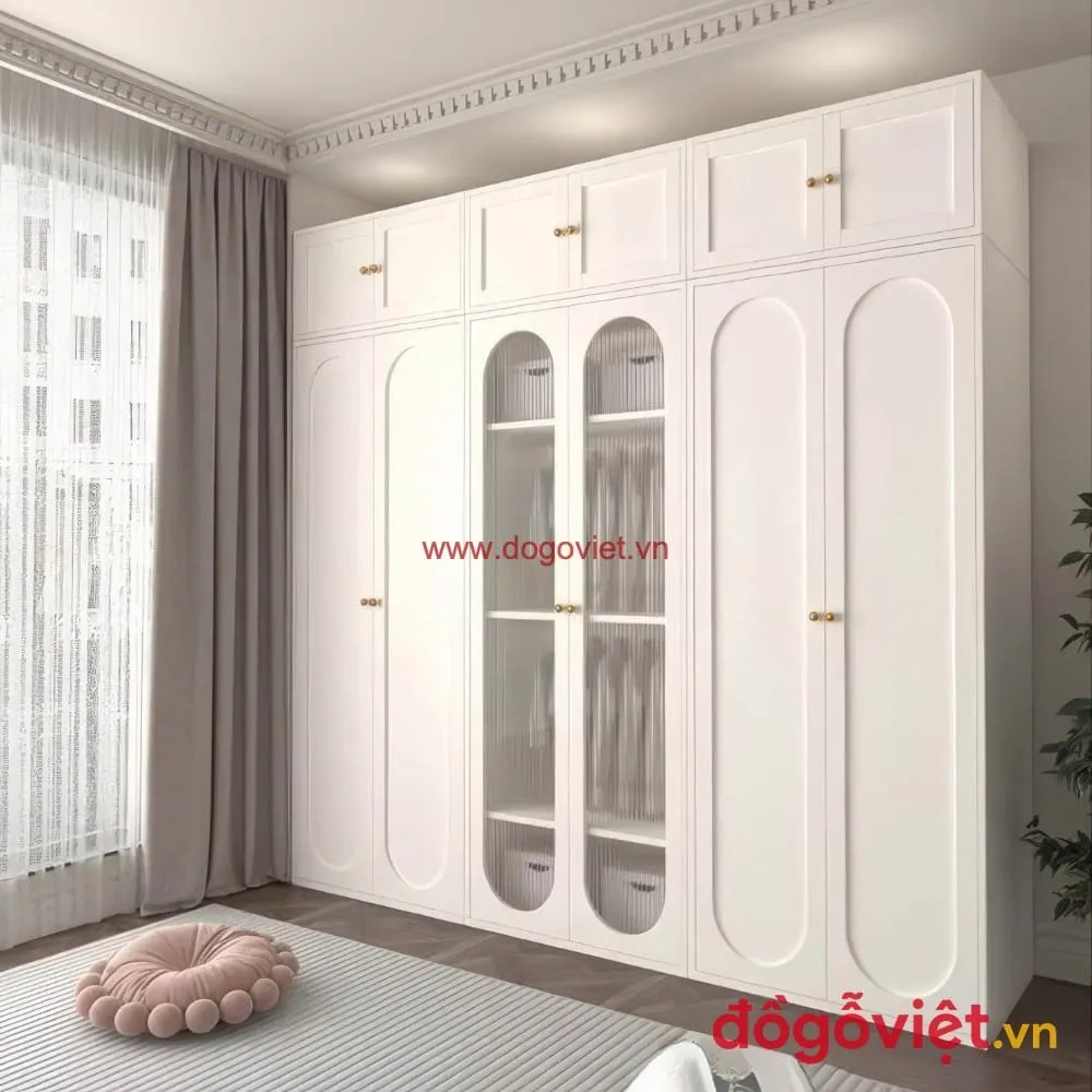 Top mẫu tủ quần áo kính trắng đẹp nhất hiện nay, gợi ý từ chuyên gia nội thất