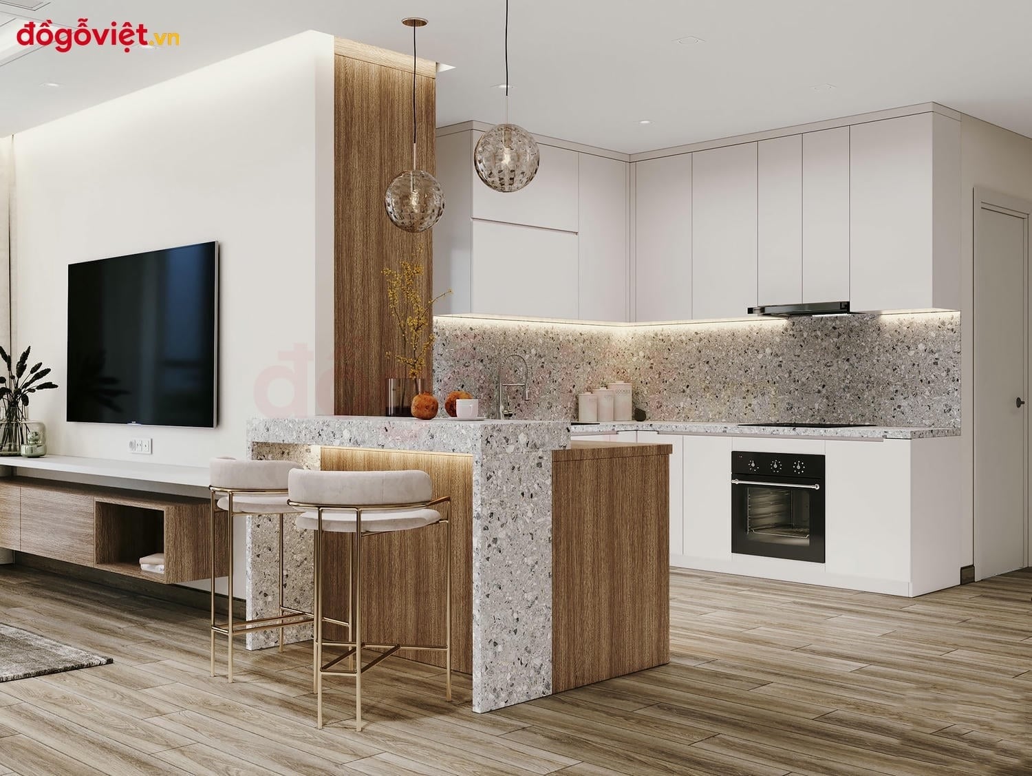 Tủ bếp kịch trần là gì? Ưu nhược điểm & báo giá mới nhất 2026 Tủ bếp kịch trần là gì? Ưu nhược điểm & báo giá mới nhất 2026