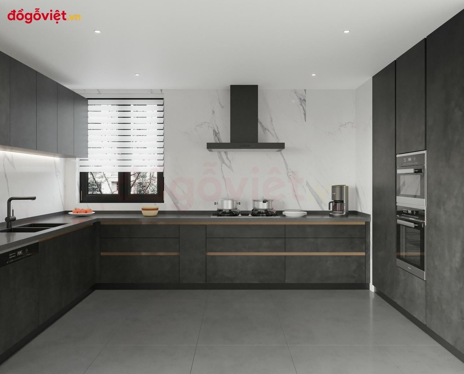 Tủ bếp màu đen có đẹp không? Ưu nhược điểm & cách phối chuẩn Tủ bếp màu đen có đẹp không? Ưu nhược điểm & cách phối chuẩn