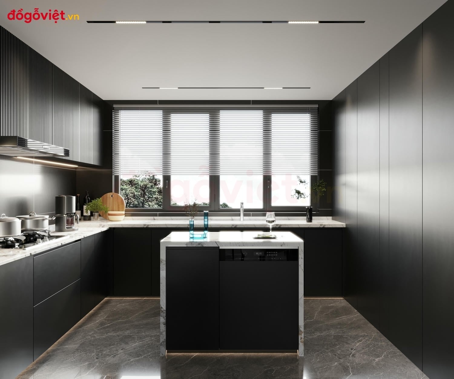 Tủ bếp màu đen có đẹp không? Ưu nhược điểm & cách phối chuẩn Tủ bếp màu đen có đẹp không? Ưu nhược điểm & cách phối chuẩn