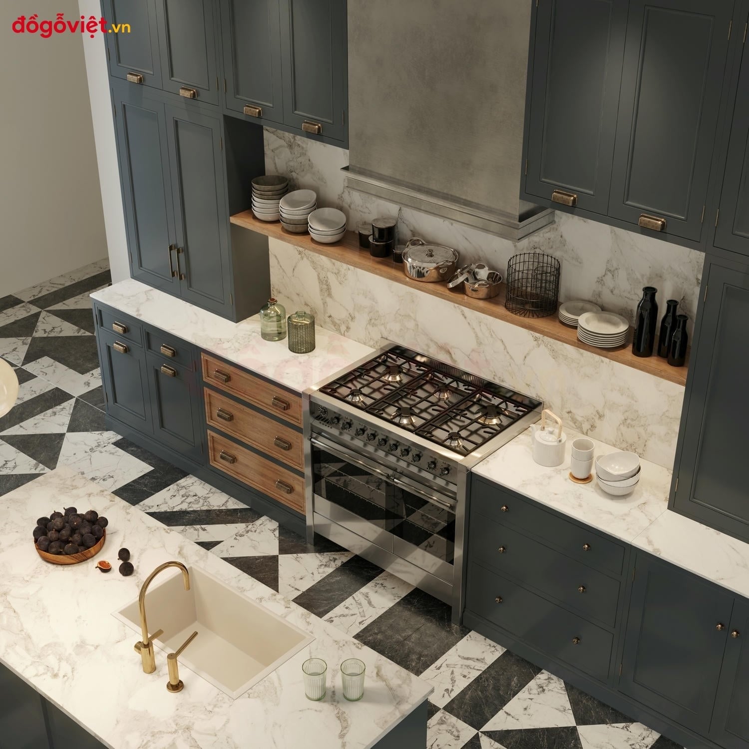 Tủ bếp màu đen có đẹp không? Ưu nhược điểm & cách phối chuẩn Tủ bếp màu đen có đẹp không? Ưu nhược điểm & cách phối chuẩn